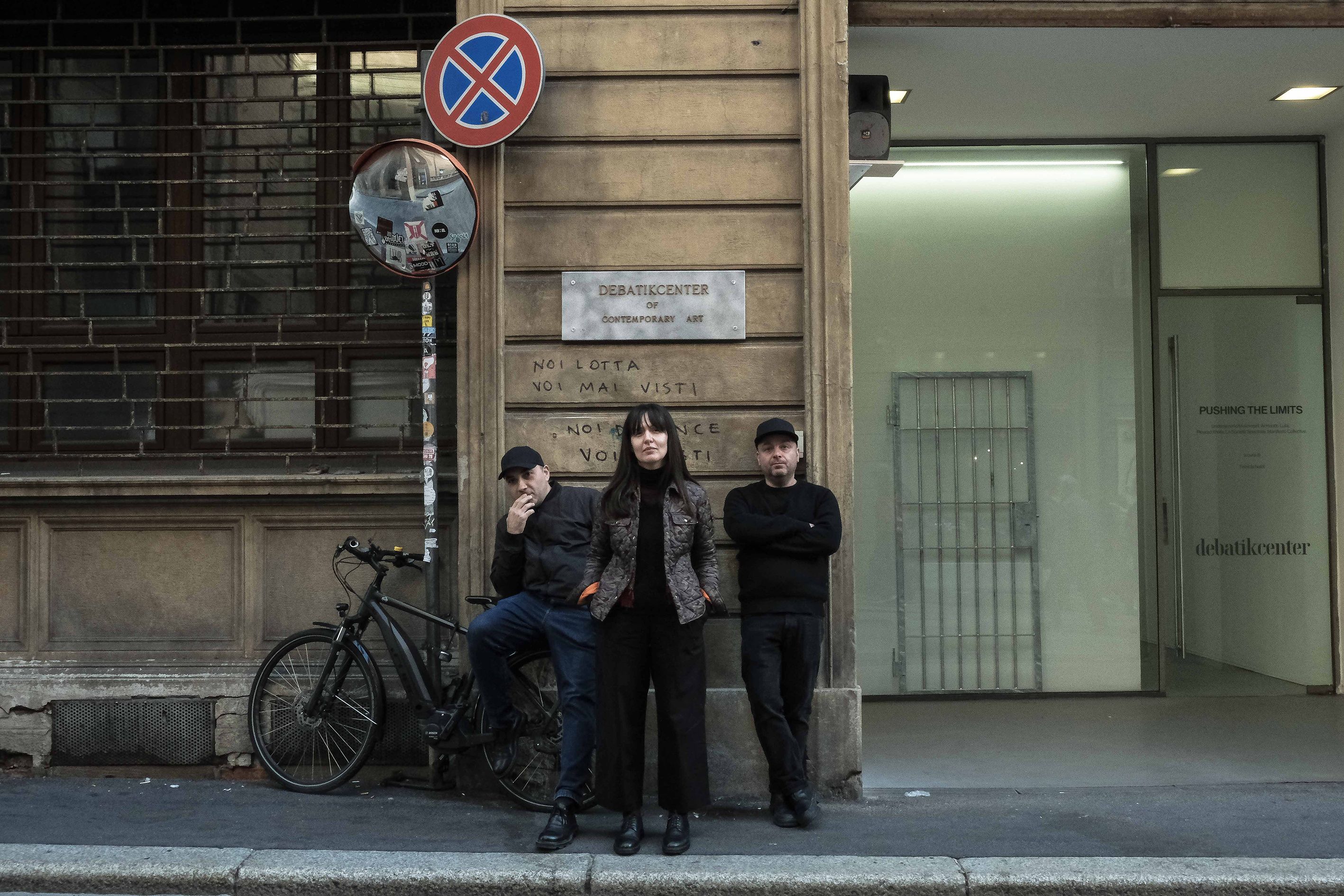 Armando Lulaj, Jonida Gashi, and Pleurad Xhafa